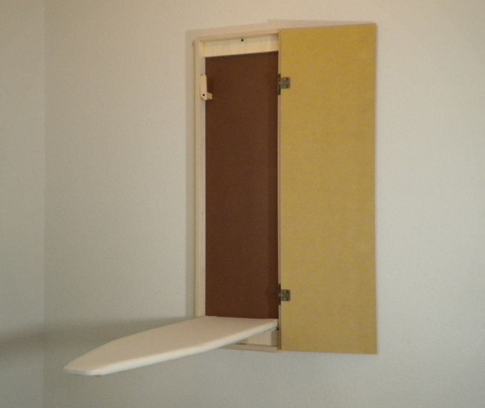 WALL MOUNT / RECESSED UNFINISHED BUILT IN IRONING BOARD HIDE AWAY 
