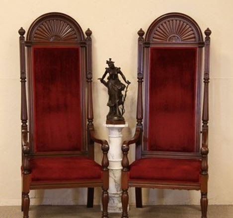 Newly listed Pair of Throne Chairs