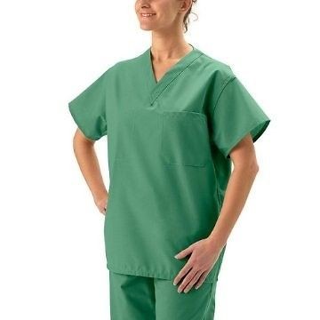 Medline DOCTOR NURSE SCRUBS Unisex JADE GREEN Top & Pants Set ~ SIZE 