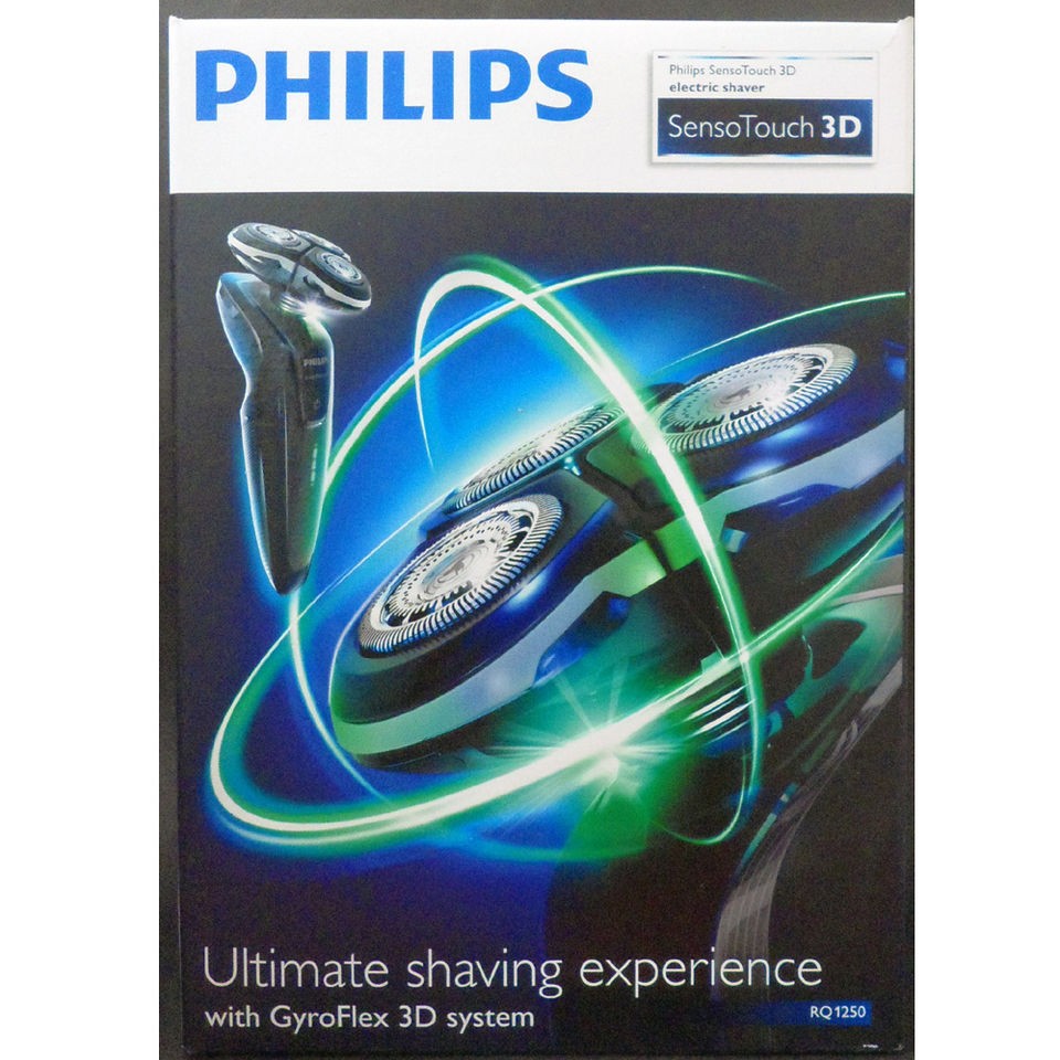 Philips Senso touch 3D mens shaver RQ1250 / Aquatec Wet & Dry 