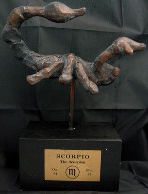 SCORPIO Zodiac Sculpture by AUSTIN PRODUCTIONS PROD. Scorpion RaRe 
