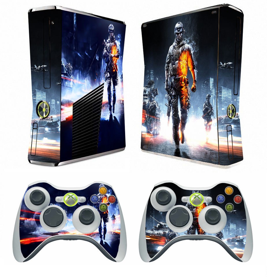   202 vinyl decal Skin Sticker for Xbox360 slim and 2 controller skins