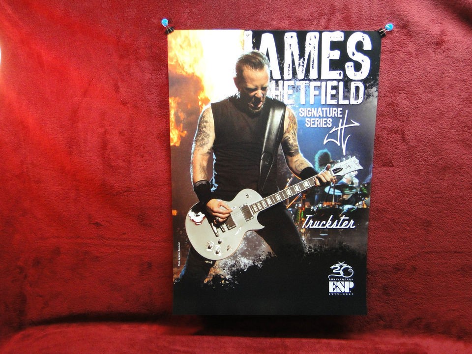 2012 Metallica *James Hetfield* ESP Promo Poster RARE BIG 