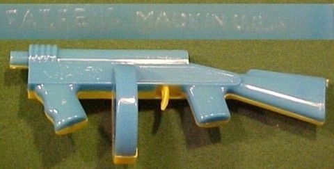 Old Plastic Clicker Thompson Toy Submachine Gun