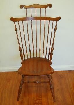 Antique Wallace Nutting Fan Back Windsor Wooden Side Chair