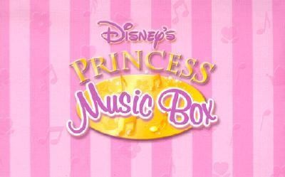 Disneys Princess Music Box With Five Books and a Necklace Inside by 