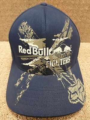 Fox Red Bull X Fighter Mens Hat Flex Fitted Expose