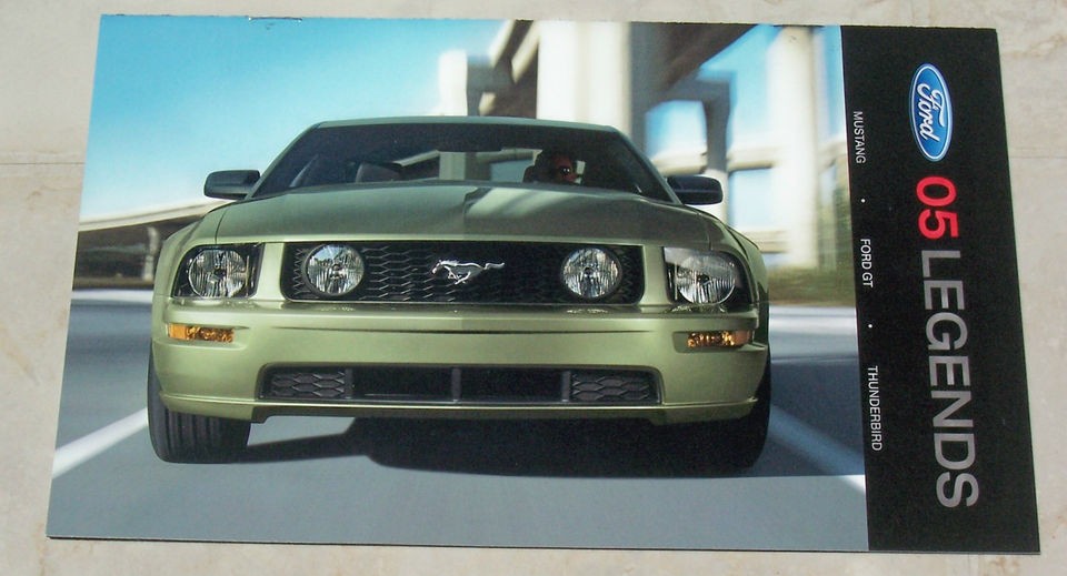 Ford 2005 Legends Dealership Sales Brochure for Mustang, Ford GT 
