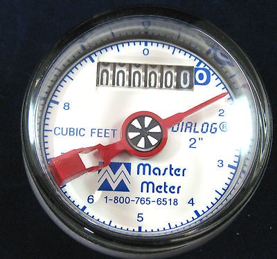   Meter 2 Multi Jet Water Meter DIALOG Replacement Register, Cubic Foot