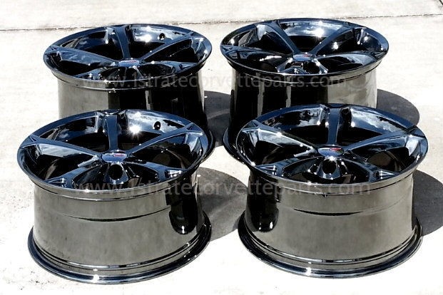 Brand New 18/19 FACTORY GM OEM black Chrome grand sport wheels 