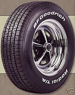 P205/60R15 BFG RADIAL T/A RAISED WHITE LETTER TIRES