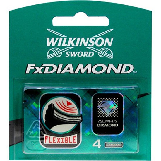 3X Wilkinson Sword Fx Diamond Flexible Blades 4 Pack
