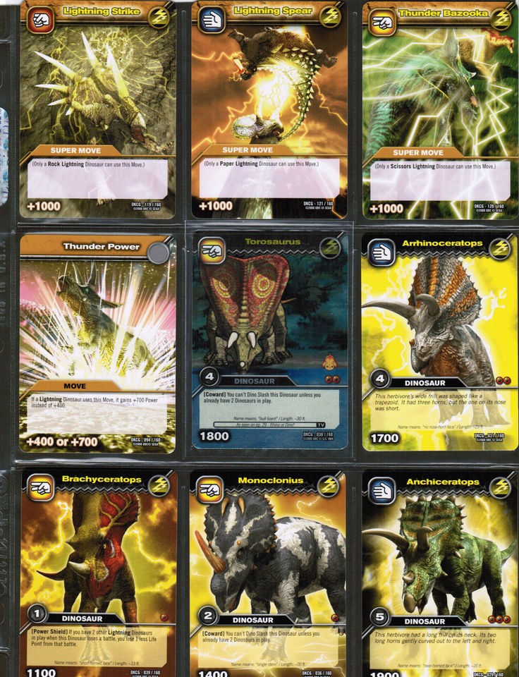 dinosaur king cards in Individual Cards