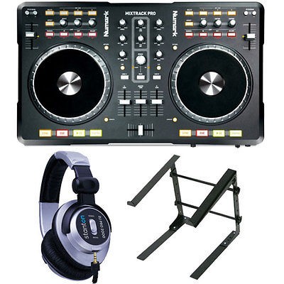 Numark MixTrack Pro DJ Software Controller w/ Laptop Stand & Hurcules 