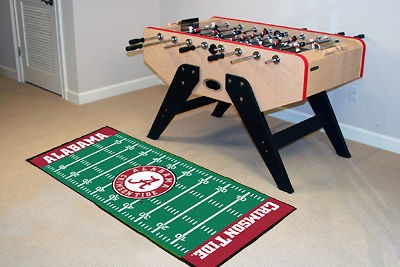 Alabama Crimson Tide Football Field Runner Area Rug Floor Mat 30 X 