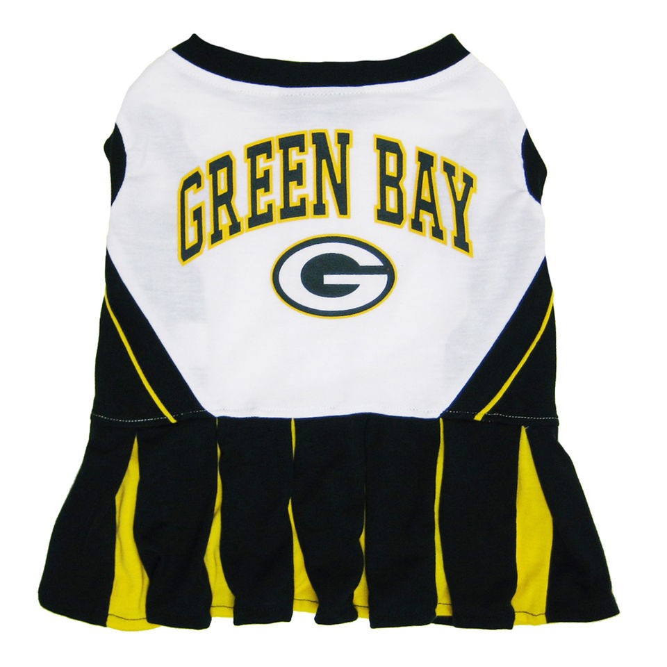 NFL Green Bay Packers Cheerleader Dog Pet Dress Sports Costume   Small