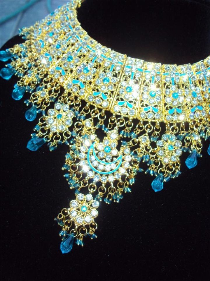   Bridal Party Indian Pakistani Necklace Earrings Matika Bangles