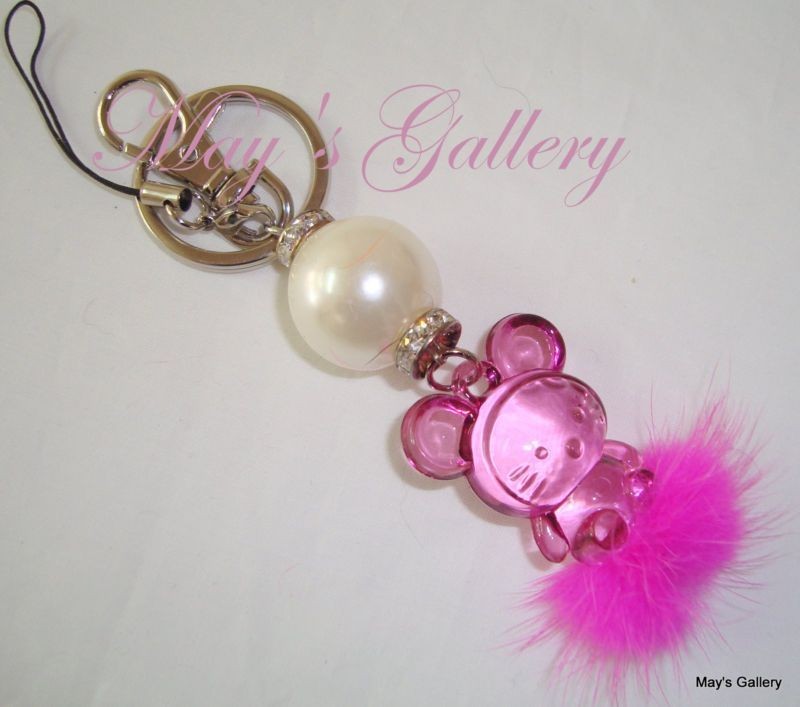 Hello Kitty Cell Phone Charm & Key chain Holder NIB