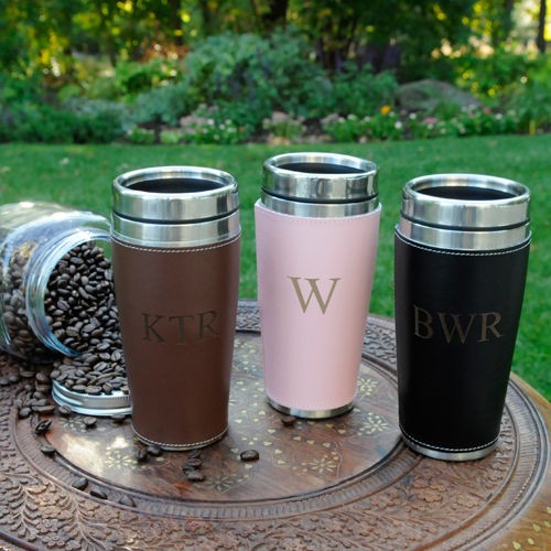personalized travel mugs in Home & Garden