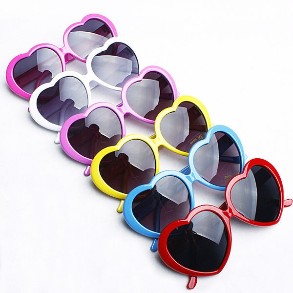   Retro Funny Summer Love Heart Shape Lolita Sunglasses Sun Glasses Gift