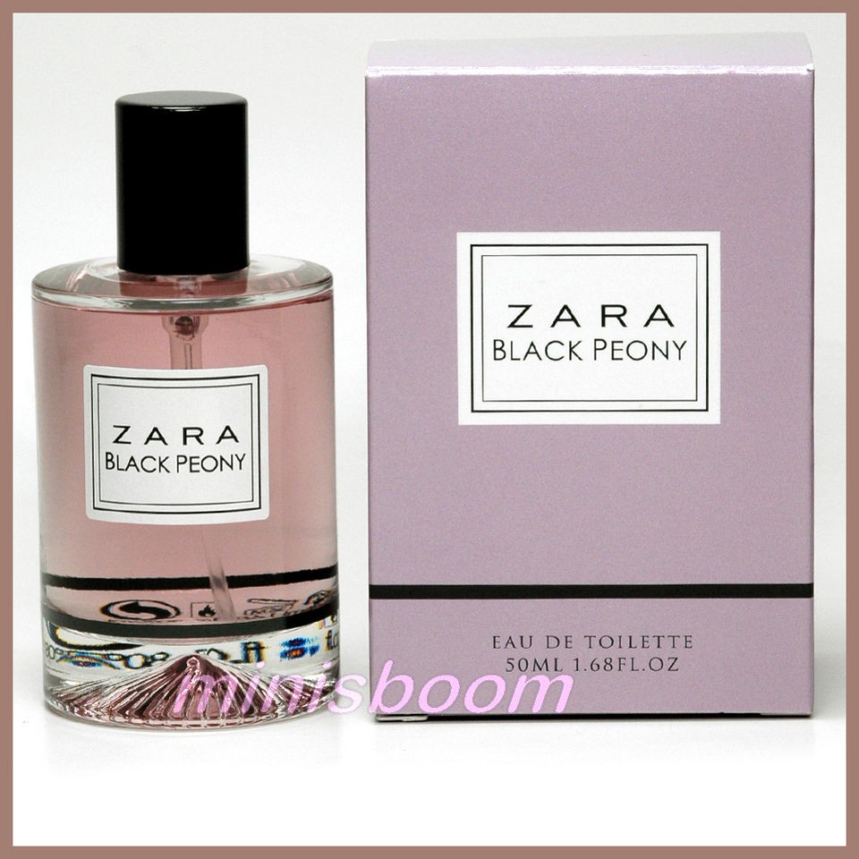 ZARA   BLACK PEONY   EAU DE TOILETTE 1.68 OZ / 50 ML   NATURAL SPRAY