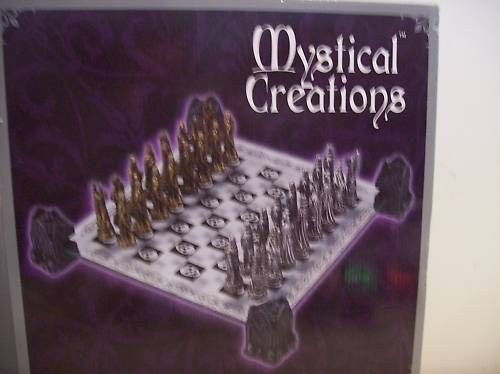 Mystical Creations Skeleton Chess Set new in box