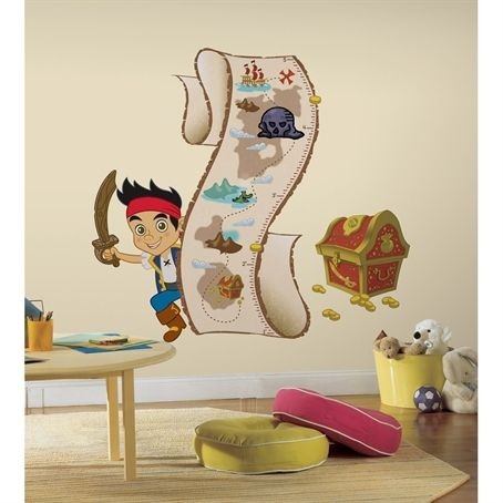   NEVERLAND PIRATES Wall Decal Growth Chart Room Decorations Sticker