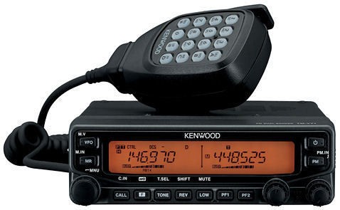 Kenwood TM V71A VHF & UHF Dual Band Mobile Two Way Ham & Amateur Radio 