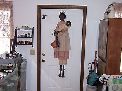Life Size Long Tall Sallie & Her Baby Primitive Rag Doll New