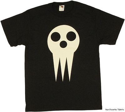 Licensed Soul Eater Anime Shinigami Death Mask Face Adult Shirt S XL