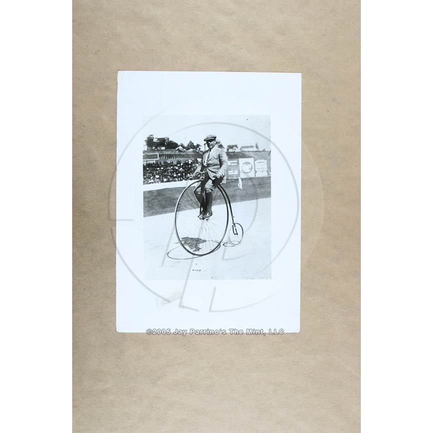 Picture MAN ON HIGH WHEEL BICYCLE Portrait