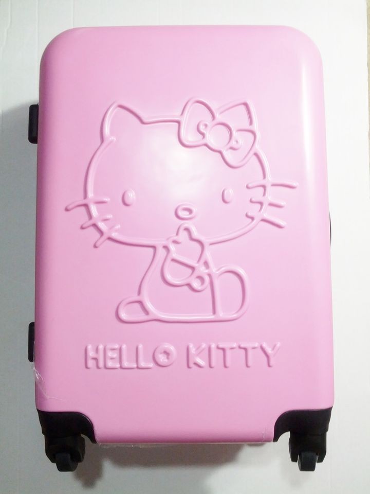 Imported Hello Kitty 20 PINK Luggage Bag Roller Baggage Travel Trunk