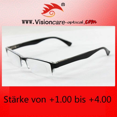   00 ~ 4.00 Fashion Rimless Reading Glasses Frame No.588 Black