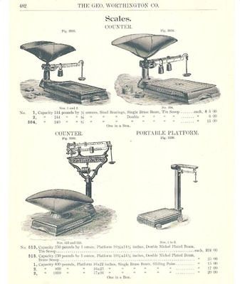 antique platform scales in Mercantile, Trades & Factories