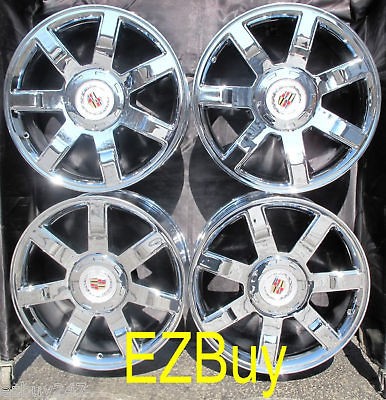 22 INCH ESCALADE FACTORY NEW CHROME WHEELS RIMS 5309 WITH FACTORY 