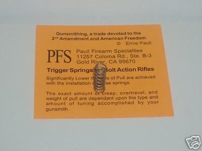 Ruger M 77/22 and 22 Magnum Hunter Trigger Spring