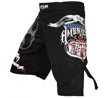 Venum Black American Fighter Fightshorts MMA Cage UFC All Sizes