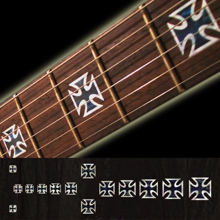 Iron Cross (BP) Fret Markers Inlay Sticker Decal Guitar