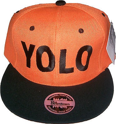 Vintage Style YOLO You Only Live Once Snapback Hat Hip Urban Swag Many 