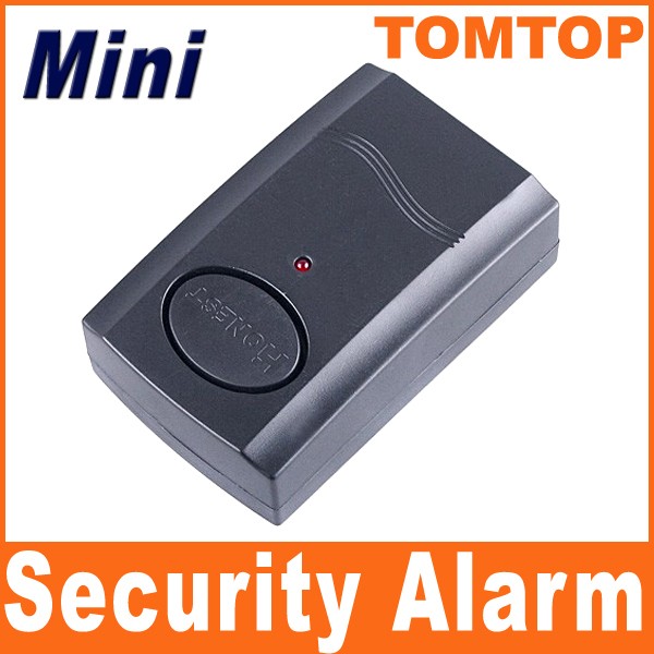 Security Door Window Vibration Detector Alarm Magnetic Bar Black