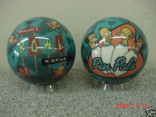 SIMPSONS PINPALS BOWLING BALL 8LB NEW IN BOX