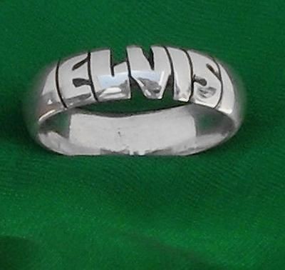 ELVIS PRESLEY,sterli​ng silver ring band ANY SIZE
