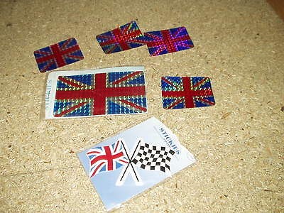 union jack flag stickers bsa norton tribsa triton etc