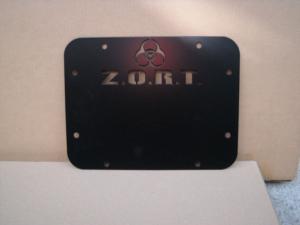 jk jeep spare tire ZOMBIE  Z.O.R.T. EDITION cover plate (Fits Jeep 