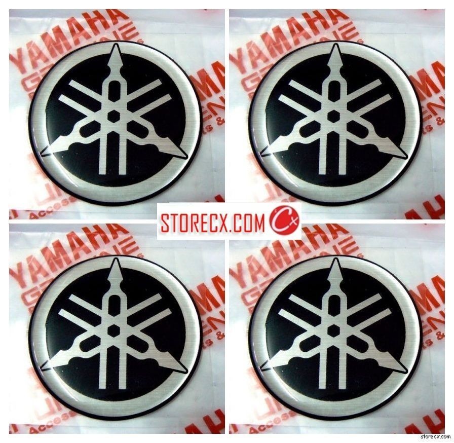   Genuine YAMAHA Gel Tuning fork mark logo emblem decal sticker #02
