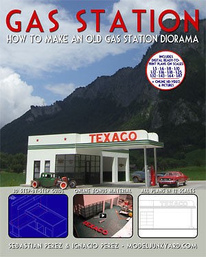 diorama gas station how to make an old gas station