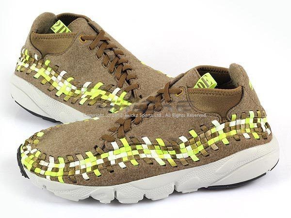 Nike Air Footscape Woven Chukka Raw Umber/Volt Tent Light Bone Casual 