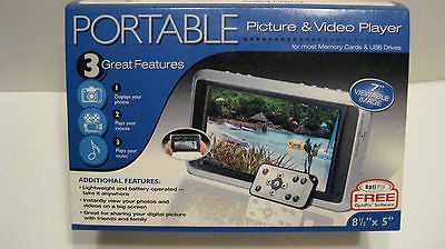 newly listed smartparts portable picture and video player time left