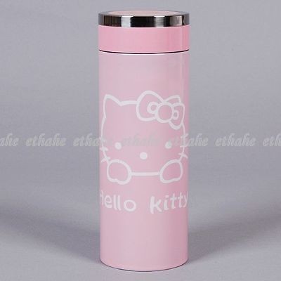Hello Kitty Patterns Portalbe Water Bottle Stainless Vacuum Cup 0.35L 