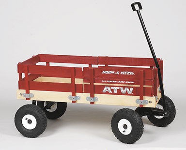 NEW IN BOX RADIO FLYER #29 WOOD ALL TERRAIN CARGO WAGON RUBBER TIRES 